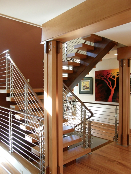 wood stairs by Issaquah Lumber