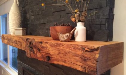 wood mantle by Issaquah Lumber